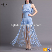 Simple tassels style trendy sexy fashion girl women party dress